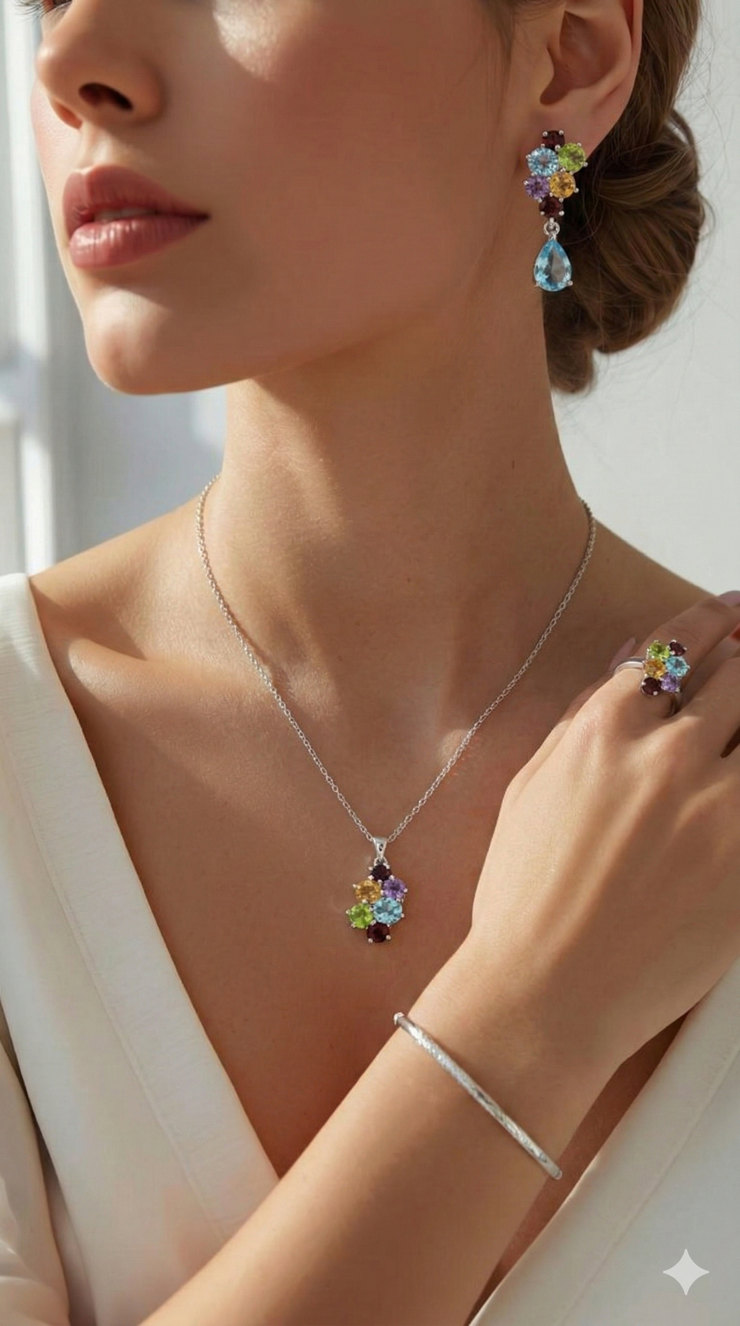 Floral Light Gemstone Set