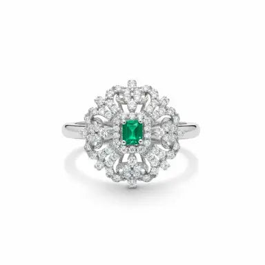 Charm Emerald Ring