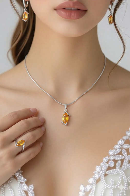 Solar Glow Citrine Set