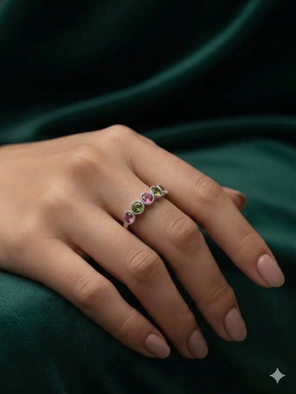 Watermelon Tourmaline Ring