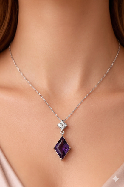Royal violet Amethyst Pendant