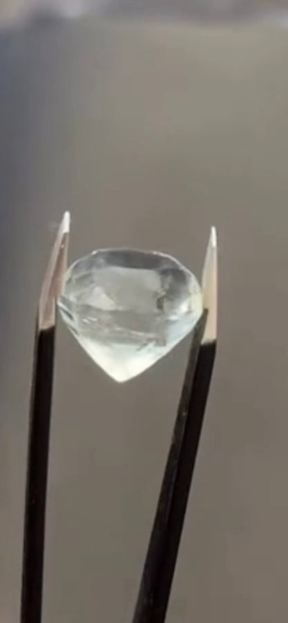 Aquamarine in perfect circle — calm, clarity, and endless flow 💎