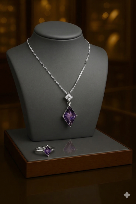Royal violet Amethyst Pendant
