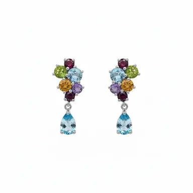 Multicolor Stone Earrings