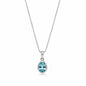 Radiant Blue Topaz Pendant.
