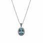 Swiss Blue Topaz Pendant