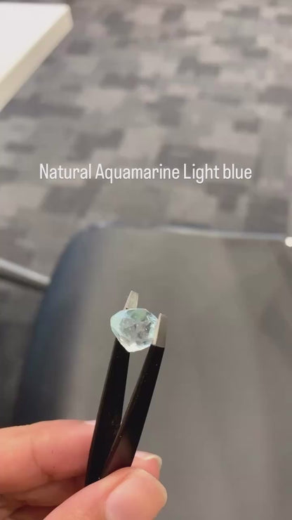 Aquamarine in perfect circle — calm, clarity, and endless flow 💎