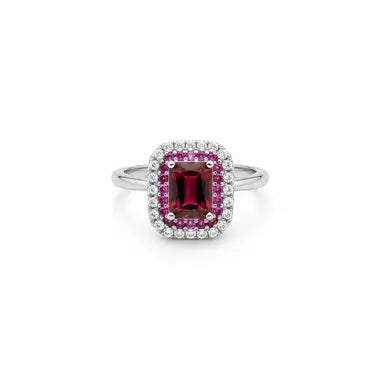 Crimson Garnet Ring